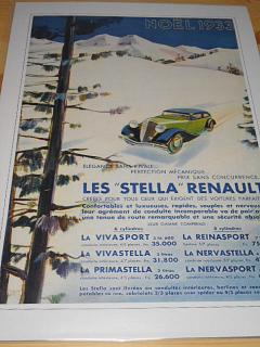 Renault - reklama ze starého časopisu - 1933