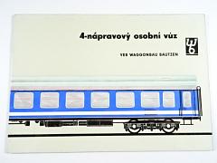 4-nápravový osobní vůz - prospekt - 1966 - VEB Waggonbau Bautzen