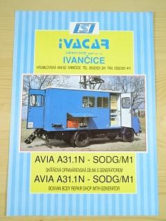 Avia A 31.1 N - SODG/M1 - skříňová opravárenská dílna s generátorem - Boxvan body repair shop with generator - prospekt - IVACAR service spol. s r. o. Ivančice