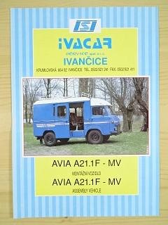 Avia A 21.1 F - MV - montážní vozidlo - assembly vehicle - prospekt - IVACAR service spol. s r. o. Ivančice