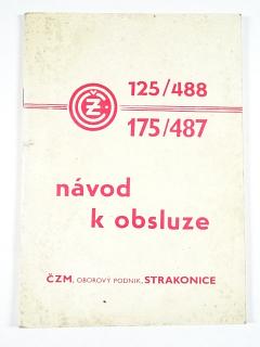 ČZ 125/488, 175/487 - návod k obsluze - 1987
