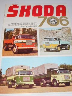 LIAZ - Škoda 706 - valníkové automobily, sklápěčové automobily, tahače návěsů - prospekt - Motokov