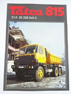 Tatra 815 S1 A 26 208 6x6.2 sklápěčkový automobil - prospekt