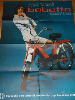 Moped Babetta 207/100 - JAWA - plakát