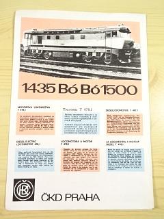 ČKD - motorová lokomotiva T 478,1 - 1435 Bó Bó 1500 - prospekt