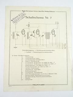 Philips Radio - Schaltschema Nr. 7
