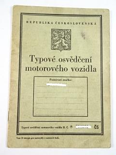 Zündapp K 500 - 1940 - typové osvědčení motorového vozidla