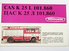 CAS K 25 LIAZ 101.860 - automobilová cisternová stříkačka - prospekt - Karosa