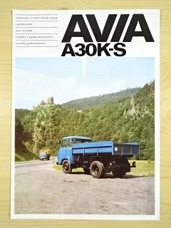 Avia A 30 K-S - sklápěč jednostranný - prospekt - Motokov