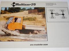 Multicar 25 4x4 s pohonem na všechna kola - 1986 - prospekt