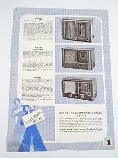 Die neuen Blaupunkt - Geräte 1941/42 - prospekt - MW 741, 5 W 641, KW 741/KWG 741, ZGW 641/ZGW 641 S, 7W 740, 6 W 640, 5 W 640