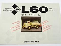 IFA L 60 1218 4 x 4 KT - 1986 - prospekt