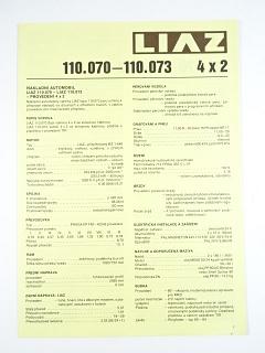 Liaz 110.070 - 110.073 4 x 2 - prospekt - Motokov