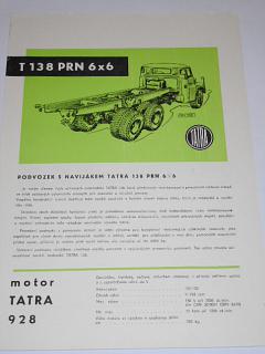 Tatra 138 PRN 6 x 6  podvozek s navijákem - prospekt