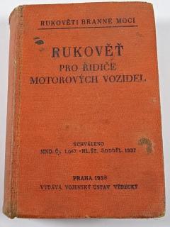 Rukověť pro řidiče motorových vozidel - Rukověti branné moci - 1938