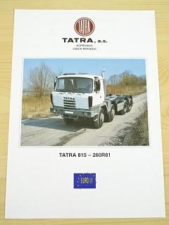 Tatra 815 - 260R81 36 255 8x8.2 - čtyřnápravové šasi - prospekt