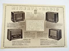 Minerva - Radio - prospekt - Minerva 404, 405, 406, 470