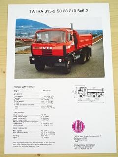 Tatra 815-2 S3 28 210 6x6.2 - three-way tipper - prospekt