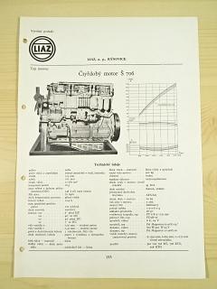Liaz - čtyřdobý motor Š 706 - katalogový list - 1960 - Škoda 706 RT, RTS, RTO