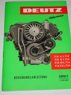 Deutz F/A 6 L 714, F/A 8 L 714, F/A 10 L 714, F/A 12 L 714 - Bedienungsanleitung - 1964