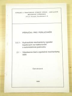Hydraulické mechanismy rypadel lopatových na traktorovém a automobilovém podvozku - všeobecná část a společné mechanismy UDS - obrazová část