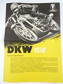 DKW 1938 - prospekt - REPRINT