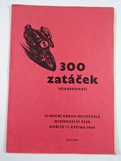 300 zatáček Podkrkonoší - Hořice - 1964 - program