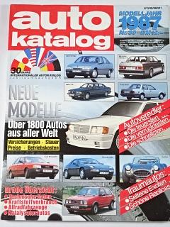 Auto Katalog 1987 - Škoda 120, Rapid, Tatra 613-3...
