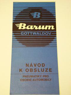 Barum - pneumatiky pro osobní automobily - návod k obsluze