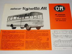 OM - Fiat - autocar Tigratto AIL - prospekt - 1964