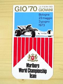 GIO '70 La fiera dei Giovani - Bologna 23 maggio 3 giugno 1973 - Marlboro World Championship Team - samolepka