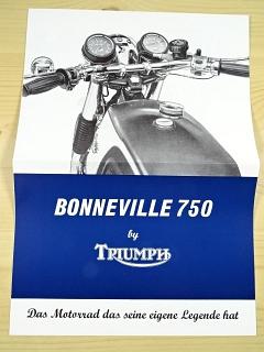 Triumph - Bonneville 750 - prospekt - REPRINT