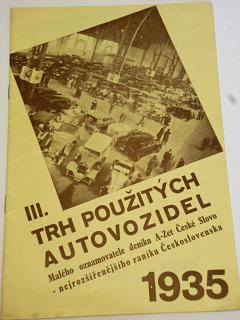 III. trh použitých autovozidel - 1935