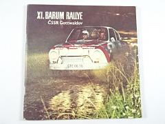 XI. Barum rallye ČSSR Gottwaldov - 7. - 8. 8. 1981 - program + časový průjezd obcemi