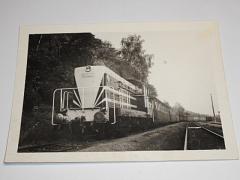 ČKD T 434.001 - lokomotiva při zkouškách se soupravou vozů Bam - fotografie