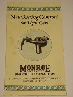 Monroe - New Riding Comfort for Light Cars - prospekt