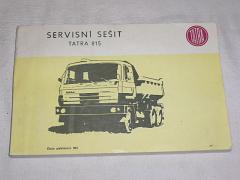 Tatra 815 - servisní sešit - 1987