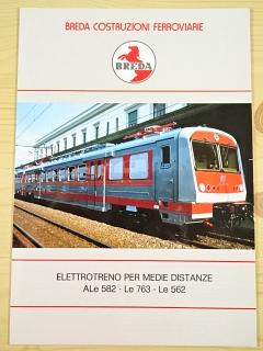 Breda - elettrotreno per medie distanze Sle 582 - Le 763 - Le 562 - prospekt - 1992