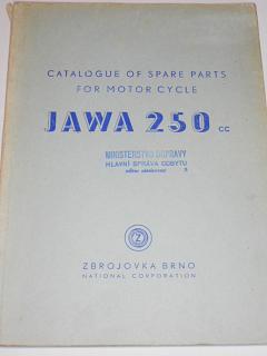 JAWA 250 typ 11 - pérák tzv. Janeček - catalogue of spare parts for motorcycle - Zbrojovka Brno