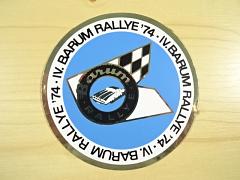 IV. Barum Rallye 1974 - samolepka