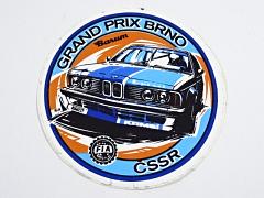 Grand Prix ČSSR Brno - samolepka - Barum - BMW