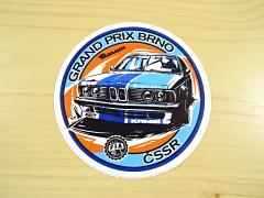 Grand Prix ČSSR Brno - samolepka - Barum - BMW
