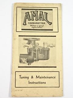 Amal - Tuning a Maintenance Instructions