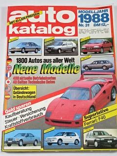 Auto Katalog 1988 - Škoda Rapid, Tatra 613...