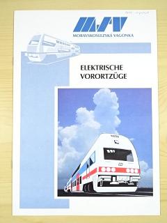MSV - Moravskoslezská vagonka - Elektrische Vorortzüge - prospekt - 1996