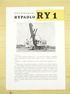 Universální rypadlo RY 1 - prospekt - ČKD Slaný, Švermovy závody