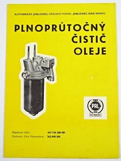 PAL autobrzdy - plnoprůtočný čistič oleje - 1982