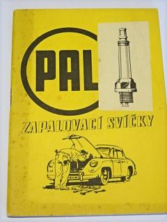 Pal - zapalovací svíčky - 1955 - Jiskra Tábor - Tatra, Škoda, Praga, Jawa, ČZ, Ogar...