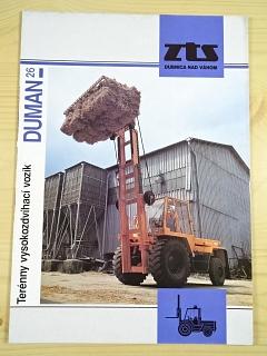 Duman 26 - terénny vysokozdvíhací vozík - prospekt - ZTS Dubnica nad Váhom