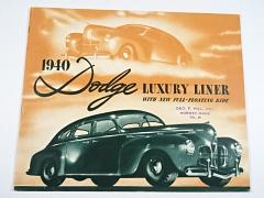 Dodge - 1940 - Luxury Liner - prospekt